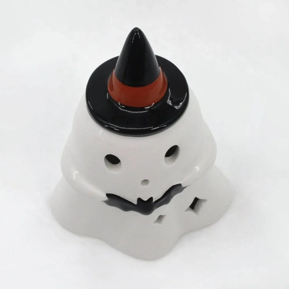 Target Bullseye’s Playground Halloween Light Up Ceramic Figural Witch Hat Ghost